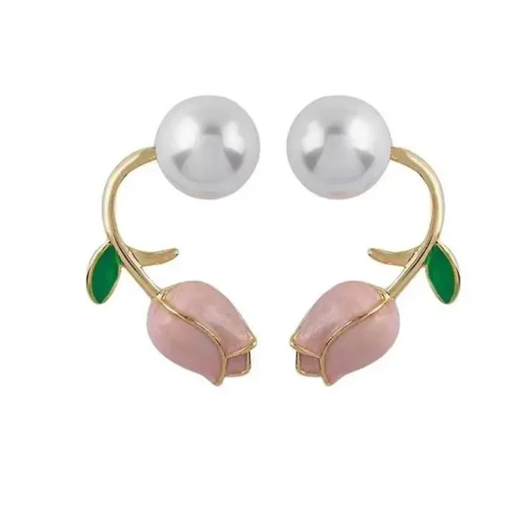 French Roses Earrings - Picture 7 of 9